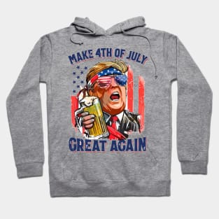 4th Of July Trump Make 4th Of July Great Again.. Hoodie